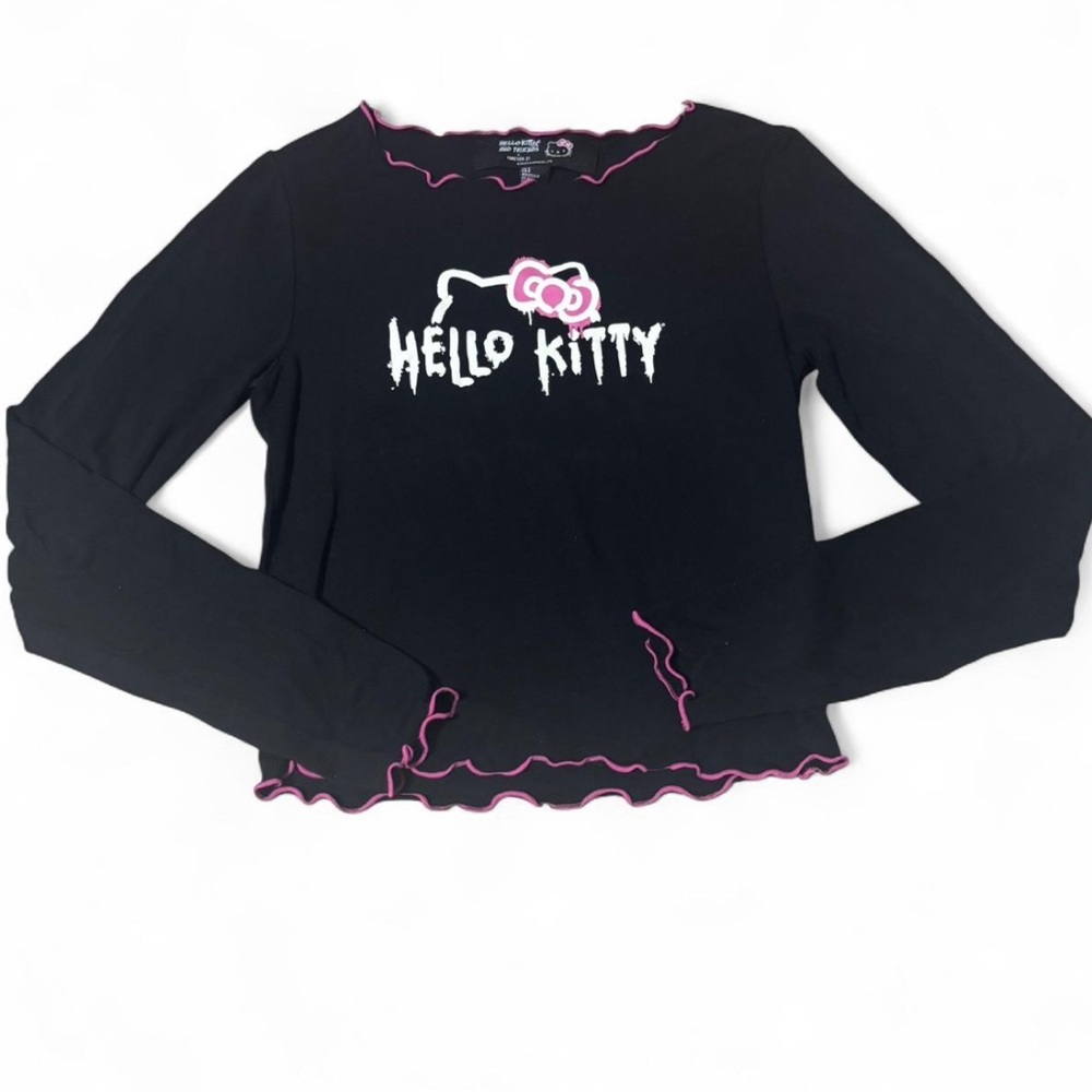 Hello Kitty Black Long Sleeve Top
